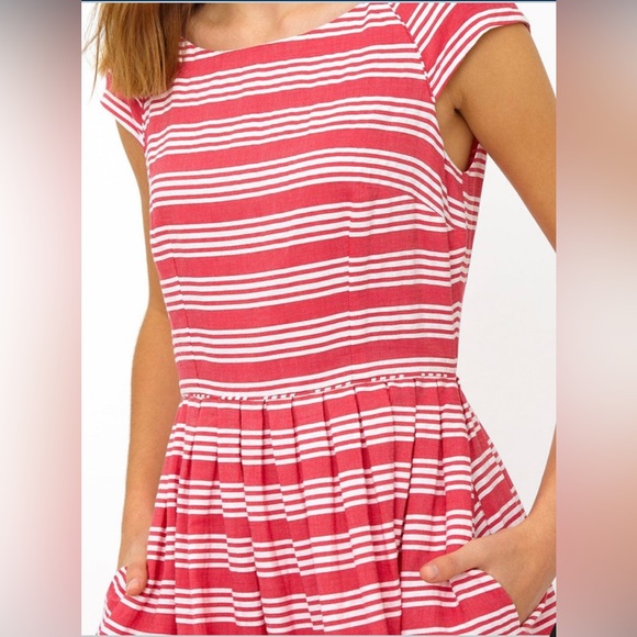 Emily and Fin Claudia Beachcomber Retro Midi Dress Pleated Skirt ZB4 - Picture 9 of 10